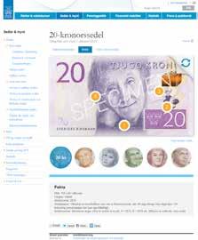 10 Kommunikationsinsatser under sedel- och myntutbytet 5.3.4 Webbplatsen riksbank.