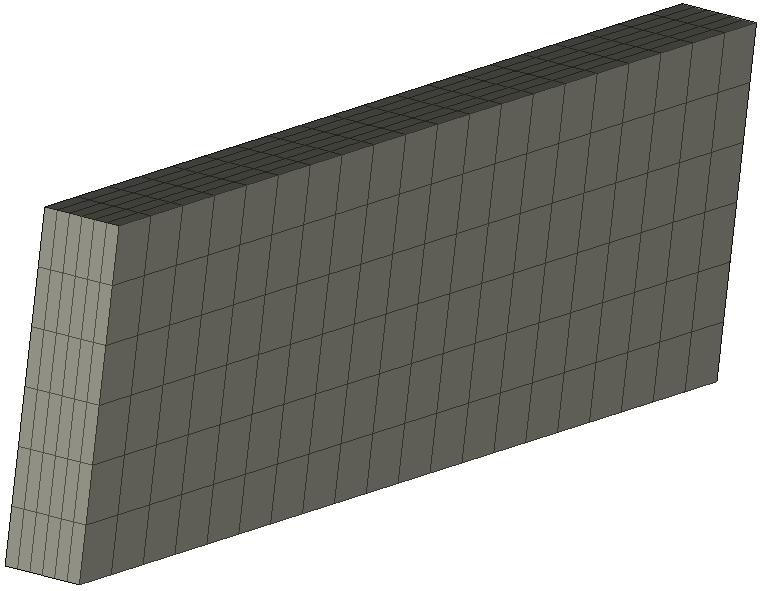 Fall C I Fall C modelleras en vägg utan en platta för att simulera plattans värmemotstånd sätts värmeövergångskoefficient till 1 W/(m 2 C) vid väggen underkant i övrigt är alla värden identiska med
