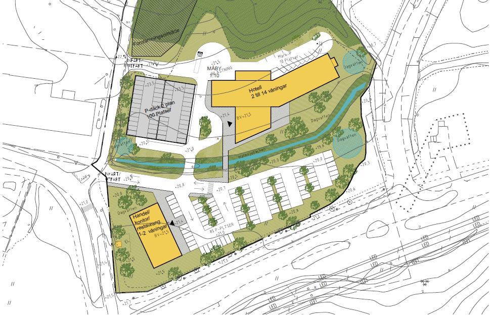 (PM/Rapport) 1. Bakgrund och syfte Peab Fastighetsutveckling Sverige AB planerar för en ny detaljplan intill korsningen Måbyleden/Brobyvägen.