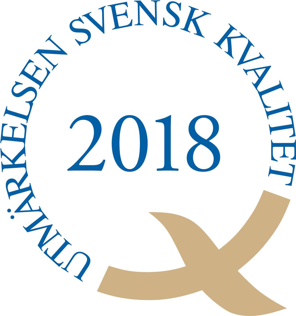 Regler & Anvisningar Utmärkelsen Svensk Kvalitet 2018 SIQ - Institutet för Kvalitetsutveckling GÖTEBORG: Drakegatan 6, S - 412 50