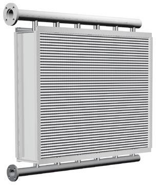 VÄRMEVÄXLRE FÖR KNL OH RETRUMSVÄ QLS, QLSF - Värmeväxlare för ånga Värmeväxlarna är avsedda för uppvärmning av luft med ånga och används för vertikal ångföring.