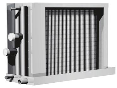 VÄRMEVÄXLRE FÖR MONTERIN I RET QLN, QLT, QLO, QLQ - Värmeväxlare för kylning Värmeväxlarna är avsedda för kylning av luft med kylvatten och avsedda för montering i aggregat.