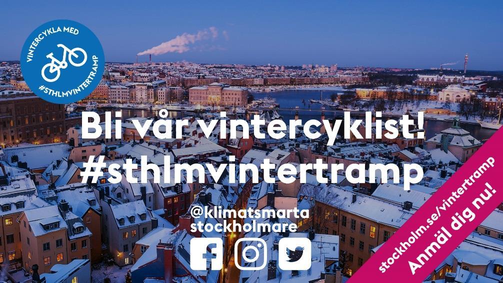 6 (12) Om kampanjen Målgrupp Till kampanjen sökte Klimatsmarta stockholmare främst stockholmare som aldrig tidigare cyklat på vintern.