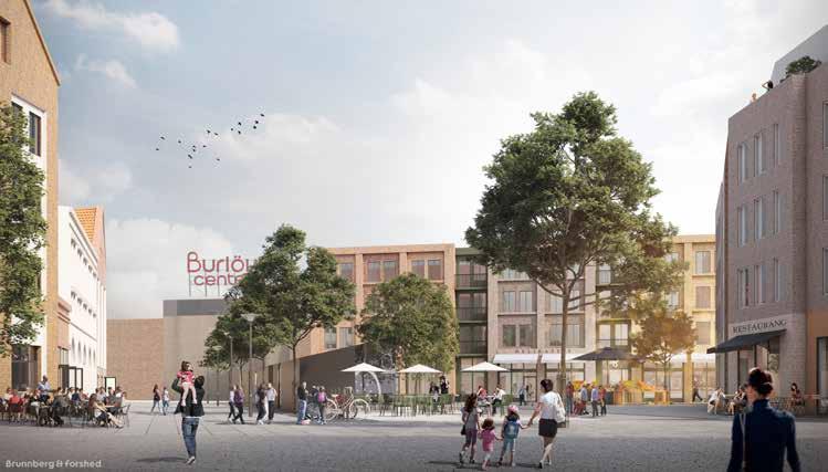 5 framsida för hela kommunen Visionär bild av hur marknadstorget kan komma att se ut.