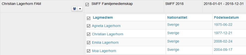 Applikationen tillför detta som val för samtliga på listan för att underlätta ansökningen. Men det betyder inte att alla medlemmar ska ha den licensen.