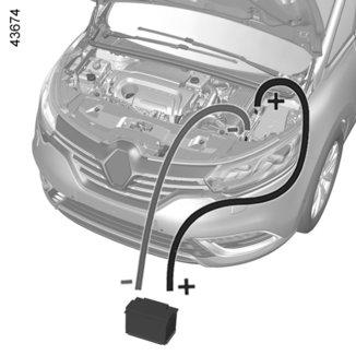 BATTERI: felsökning (4/4) 7 6 8 7 B A 8 4 5 Batteri i bagageutrymmet Batteriet går inte att komma åt direkt.