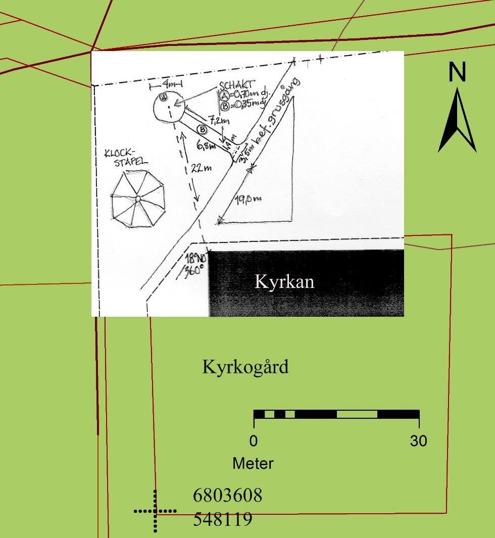 Föregående ritning inlagd i fastighetskartan.