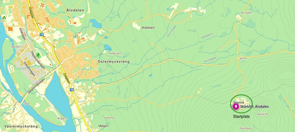 Hitta till starten: Mål Tingshusparken i centrala Älvdalen. Musiker Billy Opel framträder från 11.