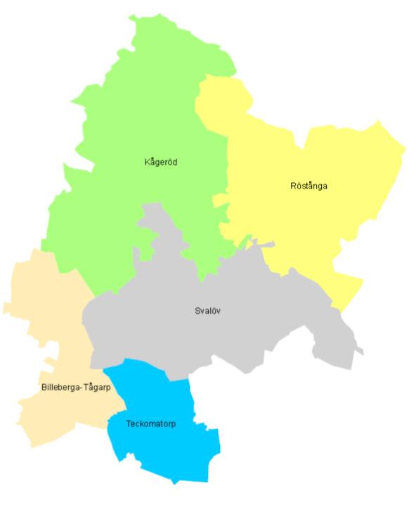 STATISTIK OCH INDIKATORER SVALÖVS KOMMUNDELAR OCH TÄTORTER Behovet och efterfrågan på bostäder och olika boendeformer skiljer sig åt inom kommunen.