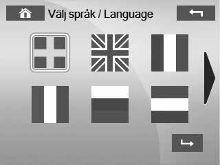 följande: DATUM/TID 1. Tryck på kugghjulen. 1. Ställ in datum och gå vidare med knappen Bekräfta 2.