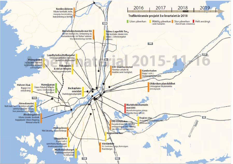 och Västtrafik för att säkra en fungerande stad under byggtid med fokus på framkomlighet.