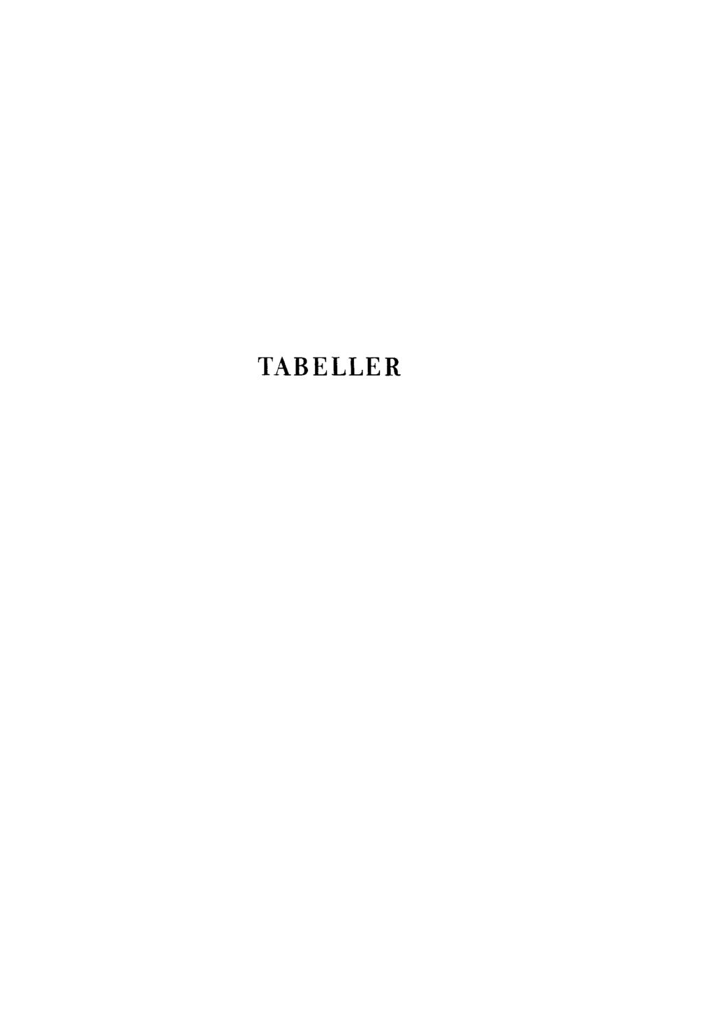 TABELLER