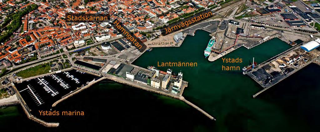 NULÄGE Ystad har ett unikt läge vid havet, staden ligger med hela sin sydsida mot havet.