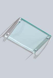 holder for DIN A4 format, acrylic glassgreen, 305x225mm (hxw) art.