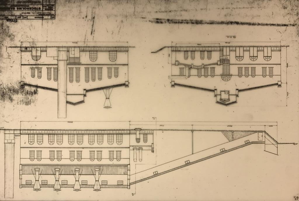 Historik - ombyggnad 1938-40 Om- och tillbyggnad 1938-40 1938 aviserade Industriverksstyrelsen en ombyggnad av vattengasverket vilken stod som reserv.