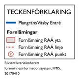 Ändrad avgränsning fornlämningsområde i enlighet med Länsstyrelsens beslut 8 juli