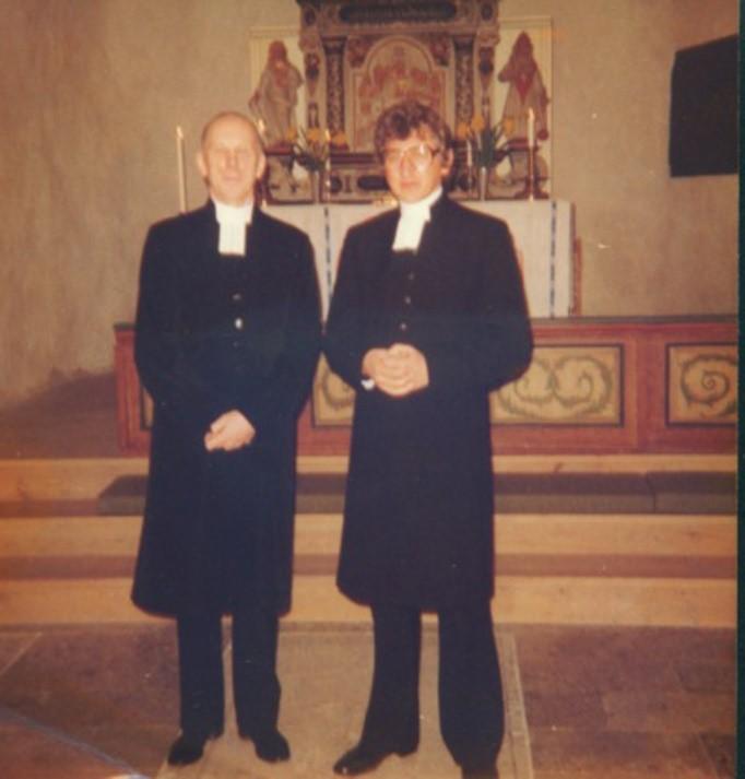 Sune Österdahl tackar för sina 40 år som präst.
