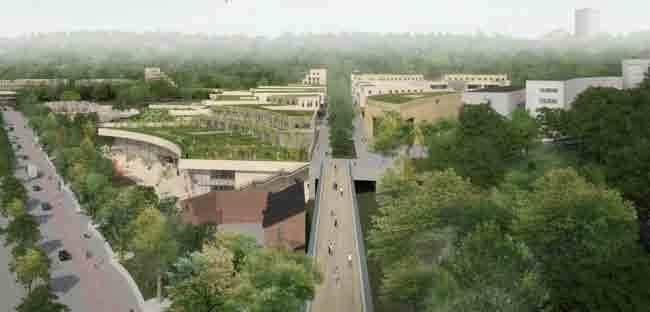 Längs Albanovägen Albanocampus är tänkt som ett nav i Vetenskapsstaden som knyter ihop Stockholms universitet i Frescati, KTH, Karolinska Institutet och Hagastaden.