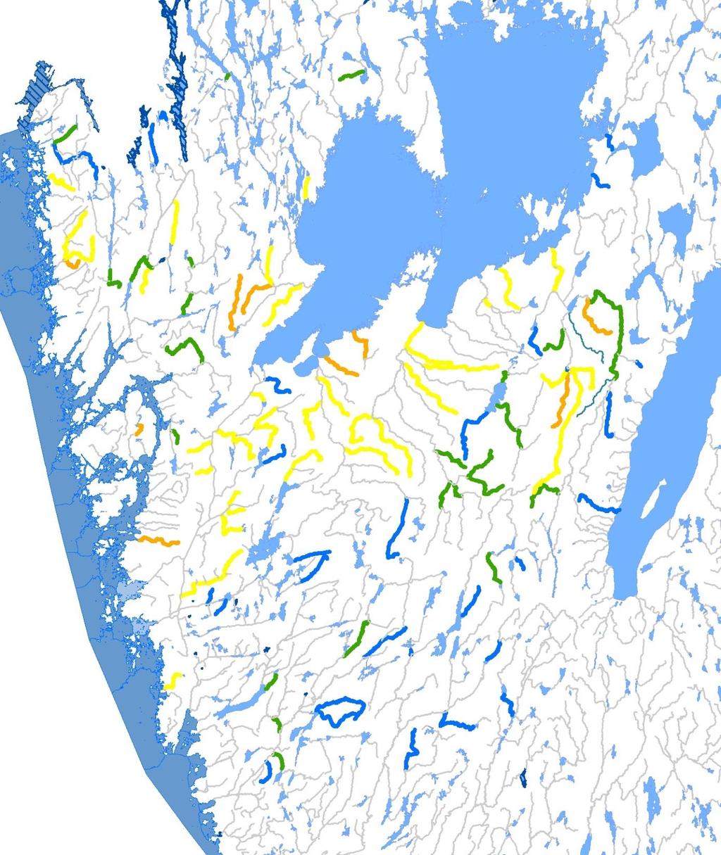 Övergödning (IPSindex) utifrån kiselalger 2007-2012, klassade vattenförekomster