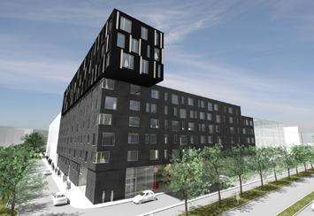 Kvarteret Mässingen Kontor och bostäder I område två planeras kontor och bostäder.