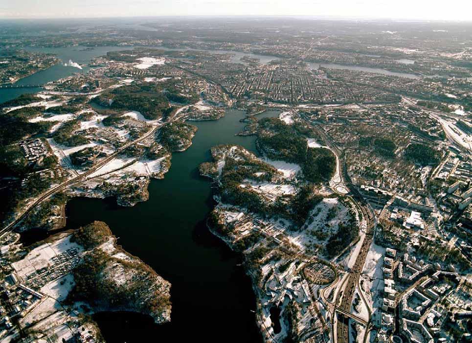 14 Flygfoto från norr mot Stockholms