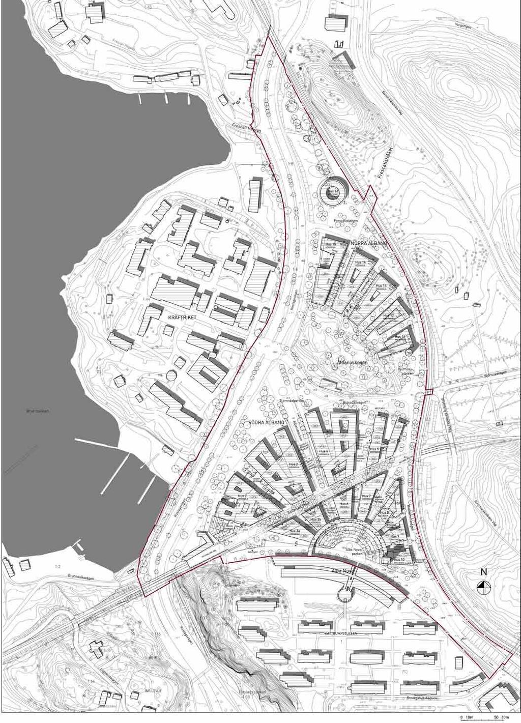 ALBANO Stockholms nya universitetsområde, planförslag, juni 2011