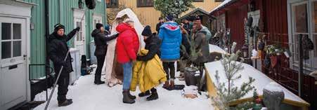 årets julkalender Julkalendern spelas in i Djurgårdsstaden Årets julkalender Storm på Lugna gatan i SVT spelas bland annat in på gården till ett Stadsholmenhus i Djurgårdsstaden.