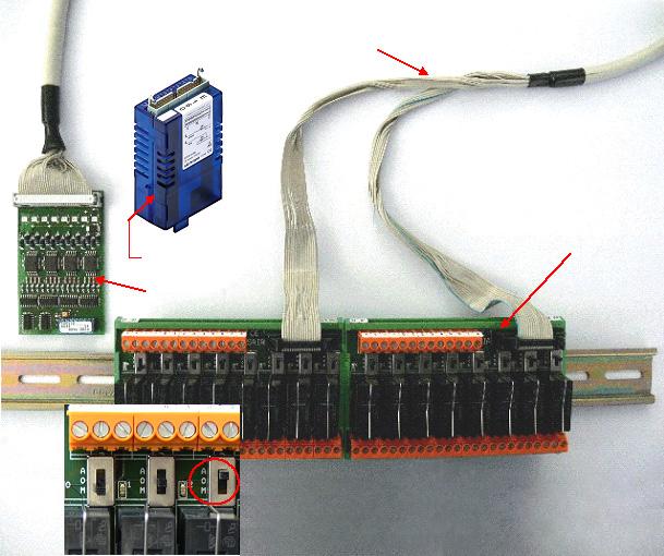 Direkt bekräftelse på manuellt läge (återkoppling av switchposition) till automationsstationen via en gemensam utgång A.