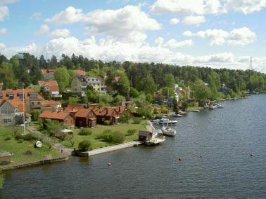 Utsikt från Drottningholmsbron.