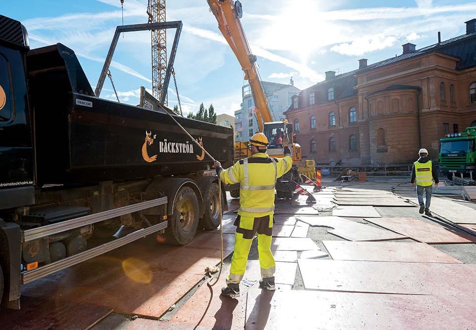 Hjorthagen, intill Värtaverket. I huvudbyggnaden kommer pannhus, turbin och ställverk att anläggas.