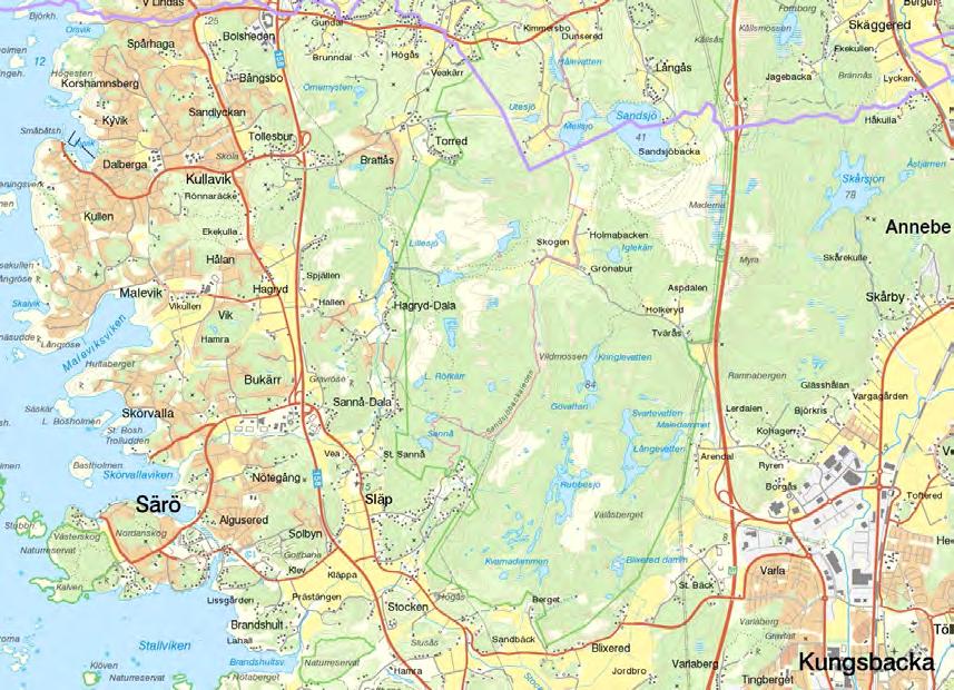Bakgrund Förfrågan Fastighetsägaren till Bångsbo 1:21 och 1:37 har i skrivelse inkommen 2013-12-27 ställt frågan om möjligheten att bygga ett företagshotell intill sin veterinärklinik i Kullavik.