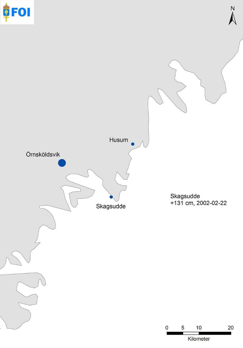 Översvämmade platser och/eller kustområden och vattendrag Figur 7.