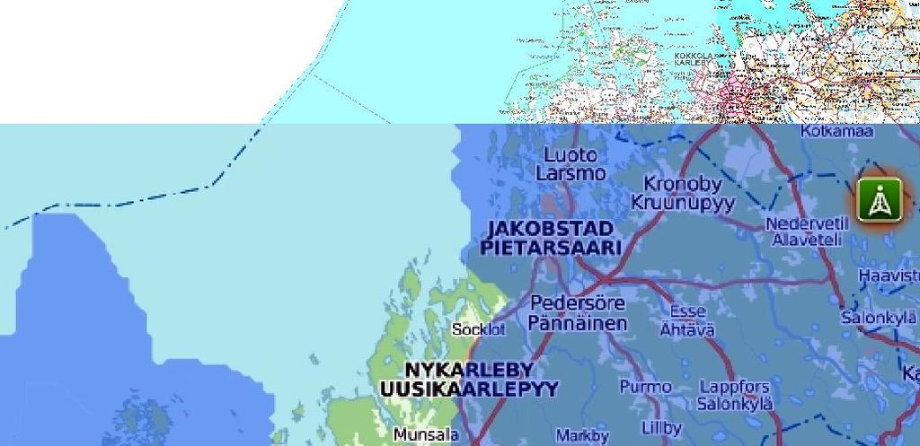 FCG DESIGN OCH PLANERING AB PLANBESKRIVNING 9 (86) 5.1.4 Radar- och kommunikation Radio- och TV- sändarnas positioner har uträtts på basen av Digitas (http://www.digita.