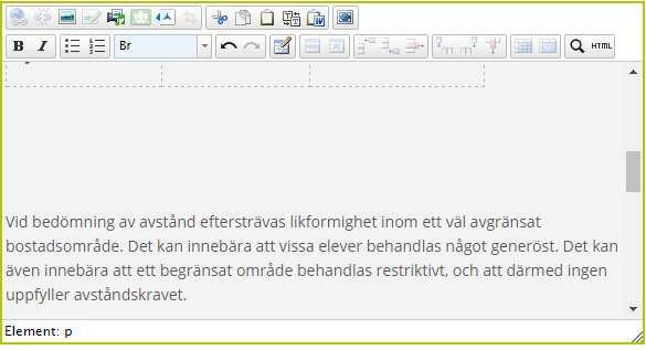 TABELL För att skapa en tabell klicka på tabell ikonen för att få upp en ruta för att bestämma hur tabellen ska se ut.