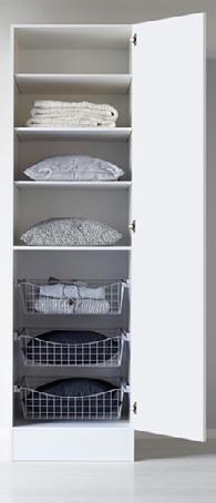 Vedum Linneskåp 60 cm Lucka Elsa vit Handtag 31085  42 Standard