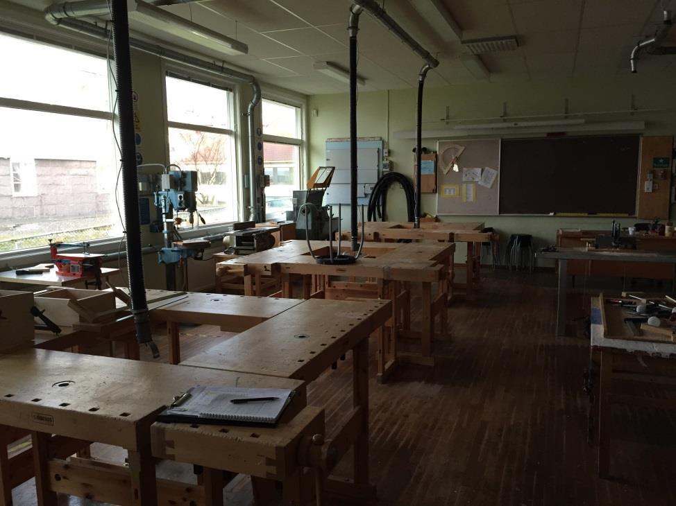 Modernisering av träslöjdsal behöver