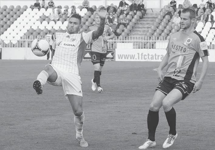 6 FUTBAL štvrtok 27. 9. 2012 3. KOLO SLOVNAFT CUPU: Ružomberok vyradil Prešov v jedenástkovom rozstrele Vo štvrťfinále len corgoňligisti - Včerajšie dva zápasy 3.