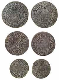 Hur länge den yngre anonyma hviden präglades är något oklart, men åren 1535 1537 utgavs åter en ny typ av mynt i Visby (fig. 8). Det rörde sig om årtalsförsedda skillingar.