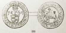 Gotlands mynthistoria närmar sig nu sitt slut. År 1554 utgavs en sista emission av skillingar, söslingar och hvider för att täcka gotlänningarnas behov av mynt (fig. 9).