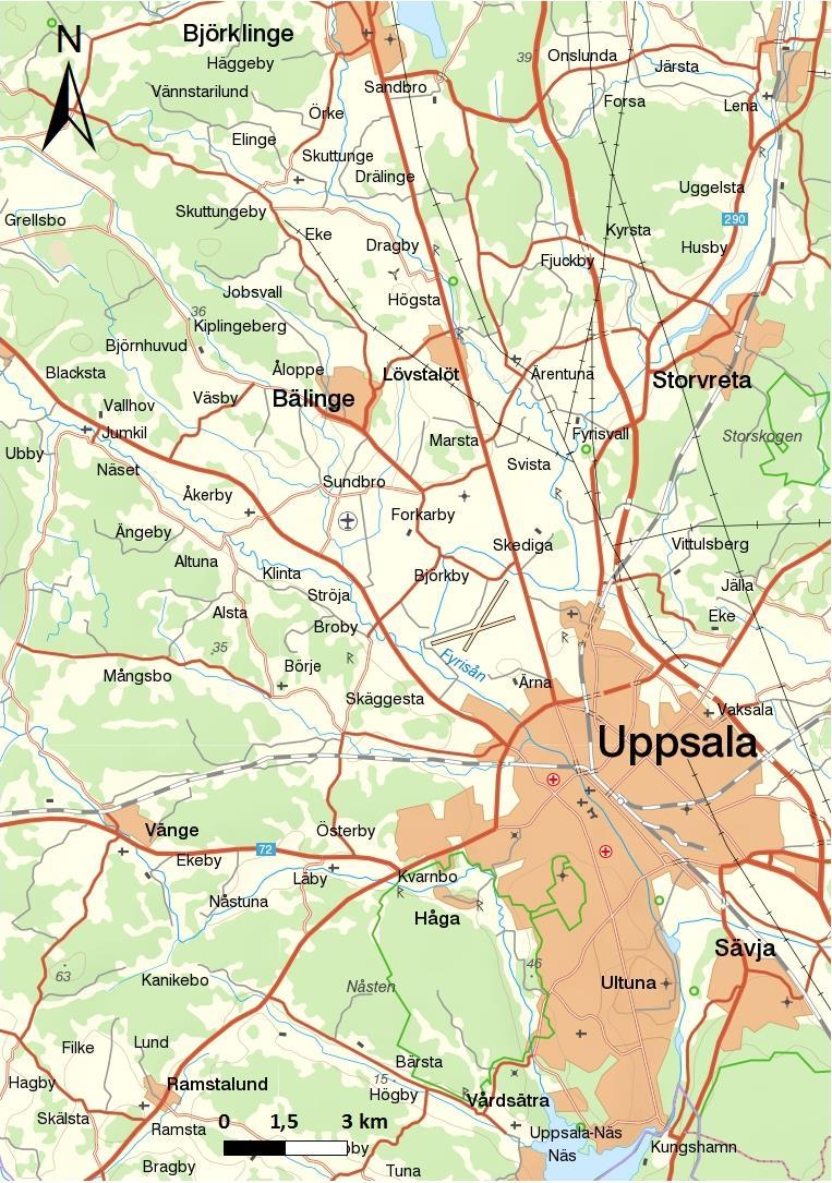 Figur 2. Översiktskarta med Jumkil markerat.