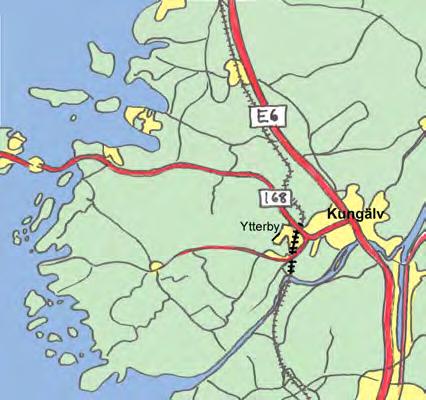 1 Inledning Västra Ytterby ligger i Kungälvs kommun strax väster om centralorten Kungälv. Området har goda förbindelser med sin omgivning, med närhet till järnvägsstationen och till motorvägen.