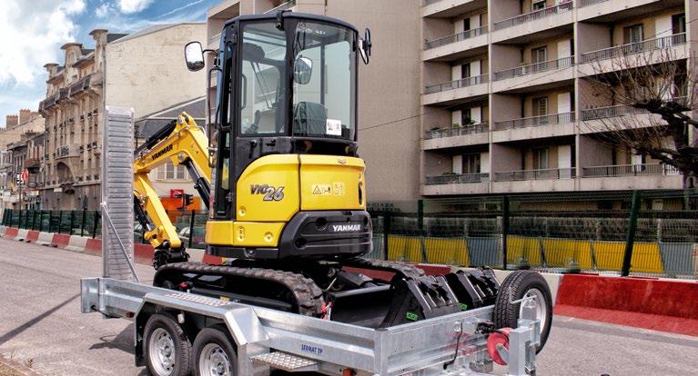 ENKEL TRANSPORT Transportvikten på endast 2590 kg och hög, mycket kompakt undre ram, gör det