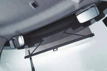 luftkonditionerings- och ventilationspaket Smarta detaljer Två speglar inne i hytten