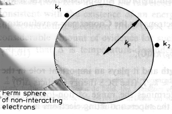 Vågfunktionen hos de två elektronerna kan utvecklas till att bli en linjär kombination av plana vågor, ψ(r 1, r 2 ) = k1 k 2 f(k 1, k 2 )e ik1 r1 e ik2 r2 (30) där de icke-växelverkande elektronernas