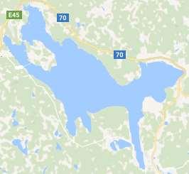 9 37 53 63 FRÅGA 7: GEOGRAFI / SVENSKA SJÖAR VUEN Vilken sjö är detta?