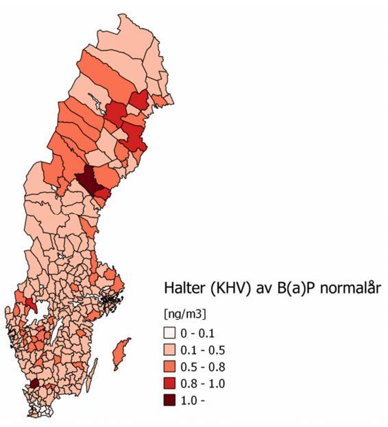 Huvudslutsatserna från studien är följande: De högsta årsemissionerna av B(a)P från vedpannor, som står för i särklass högst emission per enhet och därmed har störst påverkan på den lokala