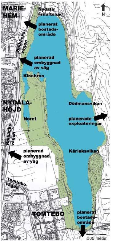 Planen revideras för närvarande bl a eftersom bebyggelse tillkommit,