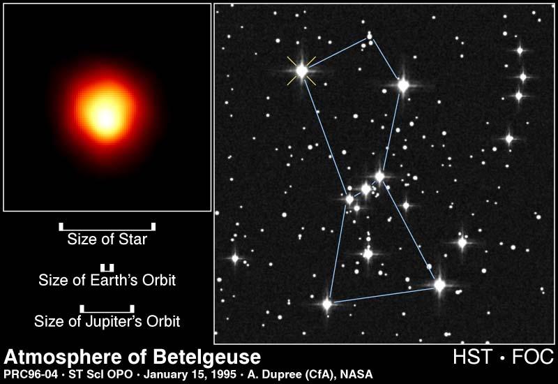 Betelgeuse, Betelgeuse, Bright red star in Orion, Soon I'm