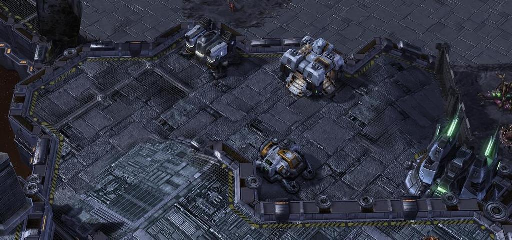 Figur 2 Checkpoint 2 in-game med allierade baser Dessa checkpoints placerades strategiskt så att spelaren aldrig kunde gå baklänges genom spelet för att skaffa flera soldater, utan var checkpoint låg