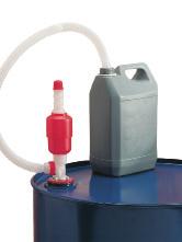 VÄTSKEHANTERING FATPUMPAR FATPUMPAR Mekaniska spak- och vevpumpar för olika behov Fatpump Fatpump för pumpning av mindre vätskemängder från fat till mindre behållare. Gängadapter 2. Spakpump i PE.